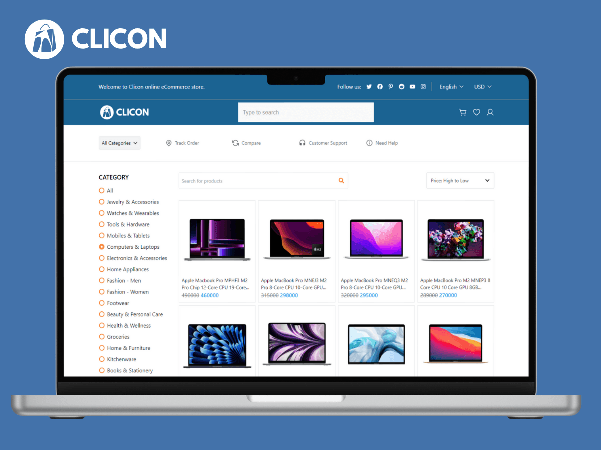 Clicon E-commerce thumbnail 1