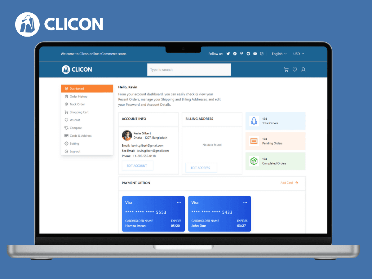 Clicon E-commerce thumbnail 3